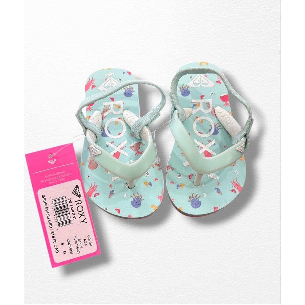 NWT Roxy Tahiti Toddler Strap Sandal, Size 6 - Picture 4 of 6